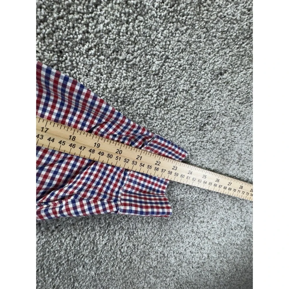 Polo Ralph Lauren Long Sleeve Button Shirt Men's 2XB‎ Flesh Pony Red Blue Plaid